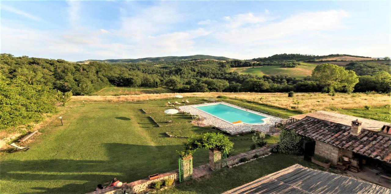 Campo Al Vento - Country Farm Villa Monte Castello di Vibio Buitenkant foto